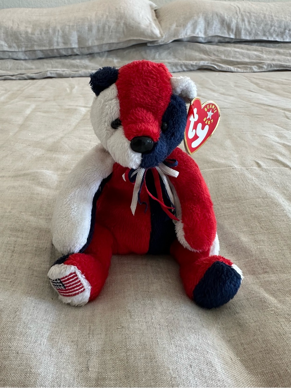 Patriot Bear Beanie Baby